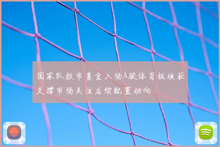 国家队救市基金入场A股体育板块获支撑市场关注后续配置动向